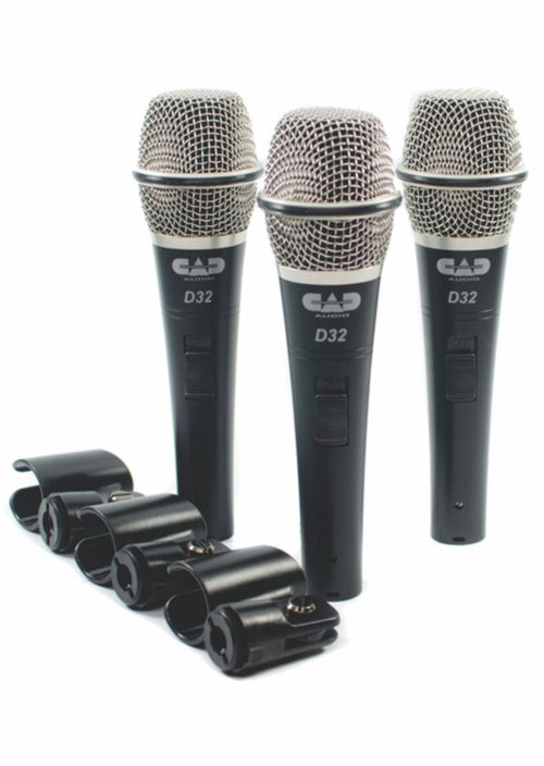 American Recorder Technologies CAD AUDIO 3 Pack Dynamic Microphone