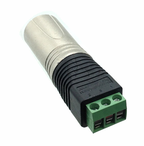 American Recorder Technologies 3 Pin Male XLR to Screw Terminal Adapter