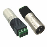 American Recorder Technologies 3 Pin Male XLR to Screw Terminal Adapter, view 2