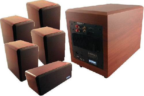 American Recorder Technologies HD FIDELITY 5.1 Home Theater Speaker System with 150 Watt Powered Subwoofer