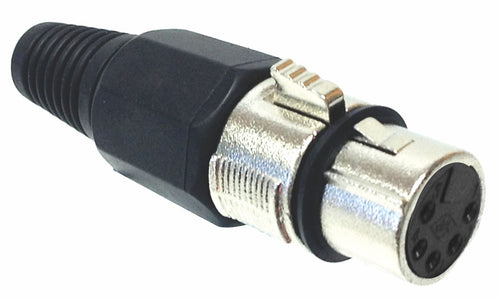 American Recorder Technologies AMERICAN RECODER Solder Type 5 pin Female XLR Connector, solder type - Nickel
