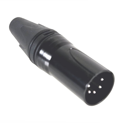 American Recorder Technologies AMERICAN RECORDER Solder Type 5 pin Male XLR Connector - Black