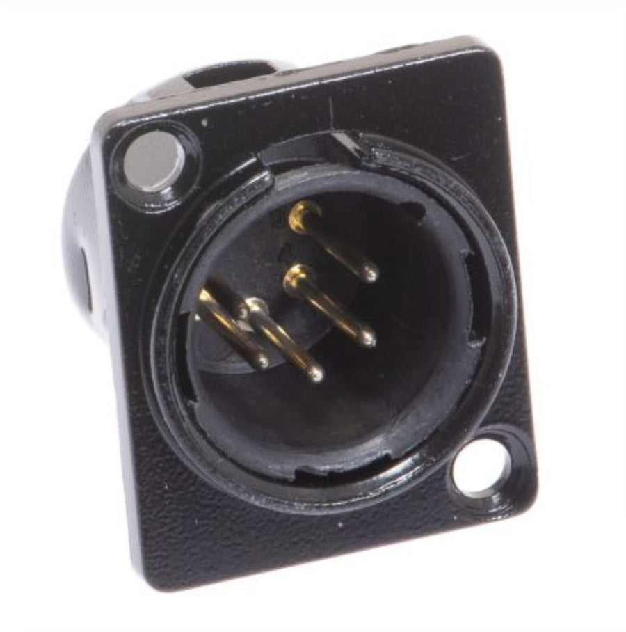 American Recorder Technologies AMERICAN RECORDER Solder Type 5 Pin Male XLR D Type Panel Mount