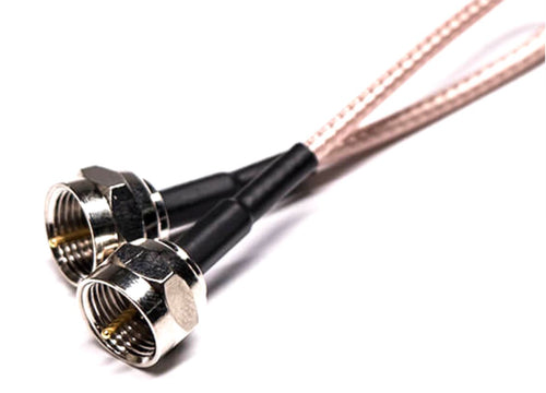American Recorder Technologies 75 ohm Coaxial Cable with F connectors - 2 foot