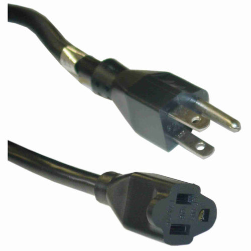 American Recorder Technologies AMERICAN RECORDER Heavy Duty NEMA 5-15 AC Power Extension Cords, Black, 14 awg - UL Listed