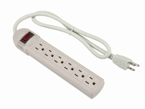 American Recorder Technologies AC Power Strip with 6 Grounded Outlets