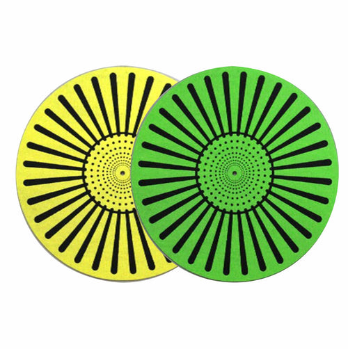 American Recorder Technologies Turntable Airbag Slipmat - Yellow & Green