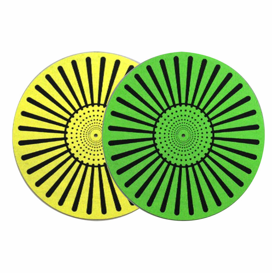 American Recorder Technologies Turntable Airbag Slipmat - Yellow & Green