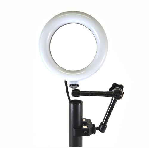American Recorder Technologies ALLCAST 6" Ring Light with Adjustable Arm Pole Clamp