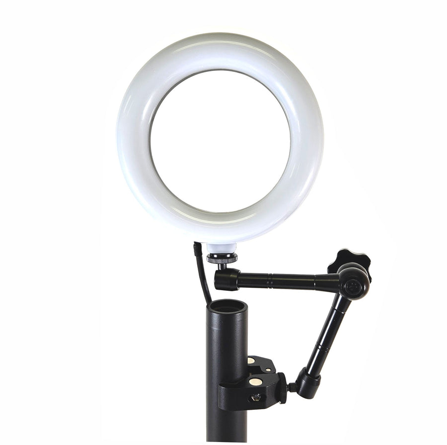 American Recorder Technologies ALLCAST 6" Ring Light with Adjustable Arm Pole Clamp