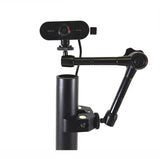 American Recorder Technologies ALLCAST 6" Ring Light and HD Webcam with Adjustable Arm Pole Clamp, view 5