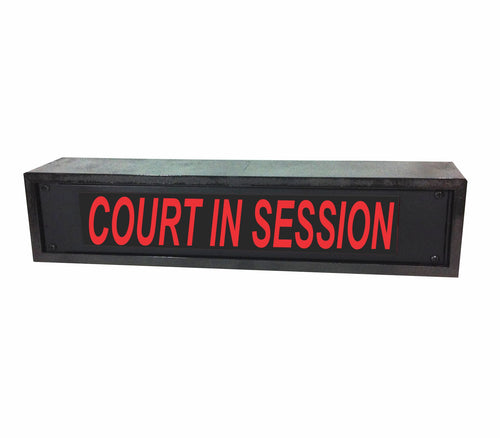American Recorder Technologies AMERICAN RECORDER - 2RU "COURT IN SESSION" LED Lighted Sign with Enclosure