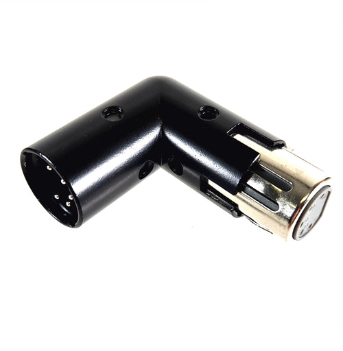 American Recorder Technologies AMERICAN RECORDER 5 Pin XLR (male) to XLR (female) Balanced Right Angle Adapter