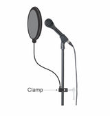 American Recorder Technologies AMERICAN RECORDER 6" Recording Pop Filter with 12 inch gooseneck and heavy duty pole clamp, view 3