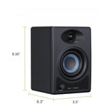 American Recorder Technologies American Recorder Active 50 watt Bi-Amped Powered Monitor Speaker System with Wireless Bluetooth, pair, view 3