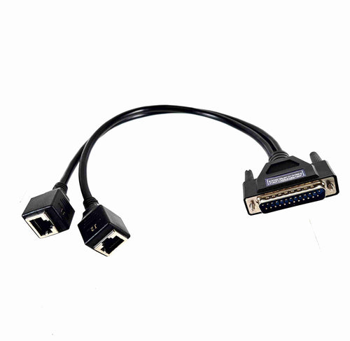 American Recorder Technologies AMERICAN RECORDER DB25 Adapter to Dual RJ45 Pig Tail Leads with TASCAM DIGITAL/ANALOG Pinout