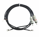 American Recorder Technologies Turntable Cable RCA to Bare End with Ground Lugs, view 5