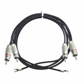 American Recorder Technologies Turntable Cable RCA to RCA with Ground Lugs, view 4