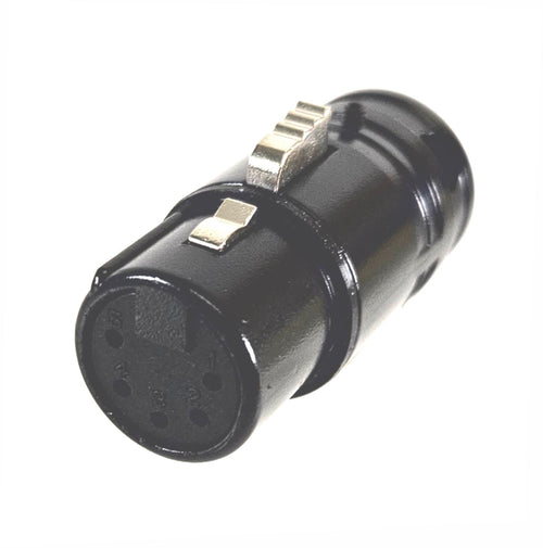 American Recorder Technologies AMERICAN RECORDER Solder Type 5 pin Female XLR Low Profile Connector - Black