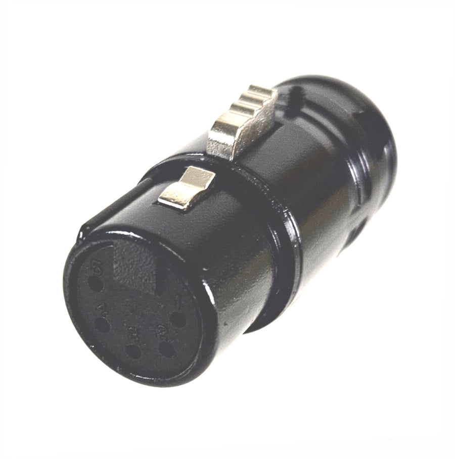 American Recorder Technologies AMERICAN RECORDER Solder Type 5 pin Female XLR Low Profile Connector - Black