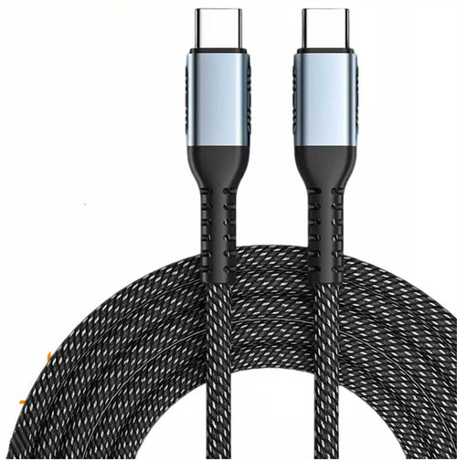 American Recorder Technologies AMERICAN RECORDER USB-C to USB-C Heavy Duty Nylon Braided Cable with Built-in Marker Chip