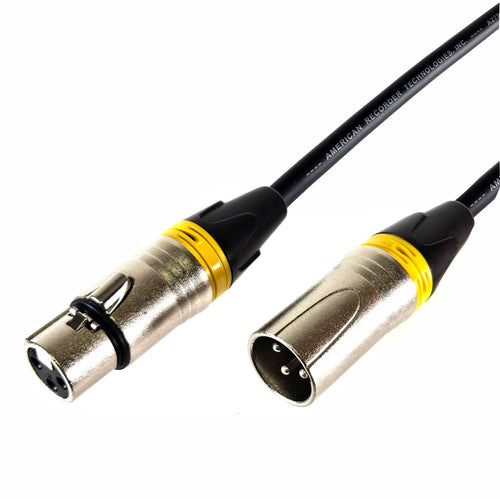 American Recorder Technologies AMERICAN RECORDER XLR to XLR Balanced Microphone Cable - Yellow