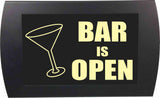 American Recorder Technologies AMERICAN RECORDER - "BAR IS OPEN" (Martini Glass) - LED Lighted Sign, view 4
