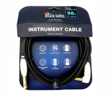 American Recorder Technologies BLACKSMITH - Guitar Cable with Mute Button, straight to right angle, view 3
