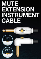 American Recorder Technologies BLACKSMITH - Guitar Cable with Mute Button, straight to right angle, view 5