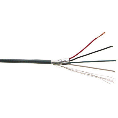 American Recorder Technologies 24/4 Shielded Stranded Plenum Signal/Control Bulk Wire, White - 1,000 feet pull box