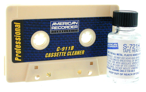 American Recorder Technologies AMERICAN RECORDER Cassette Cleaner for Audio Cassette Recorders