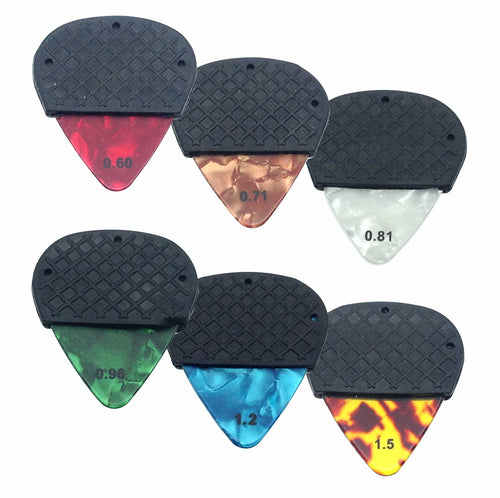 American Recorder Technologies K-GRIP Celluloid  Guitar Pick with Removable Dynamic Knurl Rubber Grip