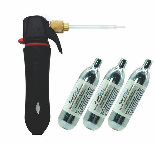 American Recorder Technologies Eco-Friendly Carbon Dioxide Mini Gas Duster (canned air)  - with 3 each 16 gram CO2 cartridges