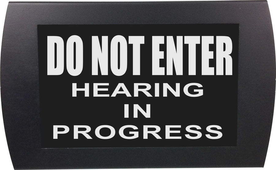 American Recorder Technologies AMERICAN RECORDER - "DO NOT ENTER - HEARING IN PROGRESS" LED Lighted Sign