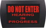 American Recorder Technologies AMERICAN RECORDER - "DO NOT ENTER - HEARING IN PROGRESS" LED Lighted Sign, view 6