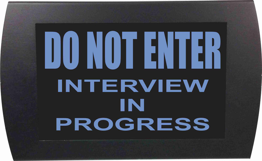 American Recorder Technologies AMERICAN RECORDER - "DO NOT ENTER INTERVIEW IN PROGRESS" LED Lighted Sign