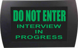 American Recorder Technologies AMERICAN RECORDER - "DO NOT ENTER INTERVIEW IN PROGRESS" LED Lighted Sign, view 2