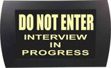 American Recorder Technologies AMERICAN RECORDER - "DO NOT ENTER INTERVIEW IN PROGRESS" LED Lighted Sign, view 4