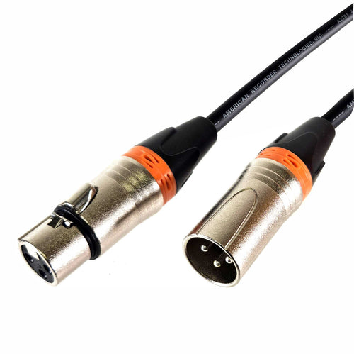 American Recorder Technologies AMERICAN RECORDER XLR to XLR Balanced Microphone Cable - Orange