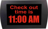 American Recorder Technologies AMERICAN RECORDER - "CHECK OUT TIME" LED Lighted Sign, view 5