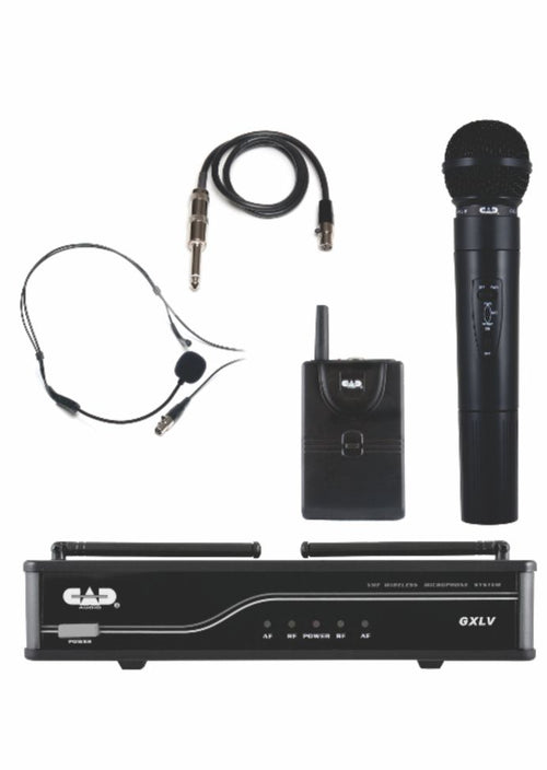 American Recorder Technologies CAD AUDIO VHF Dual Channel Combo Wireless Microphone System