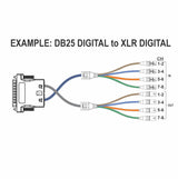 American Recorder Technologies AMERICAN RECORDER DB25 to Dual RJ45 Adapter with YAMAHA DIGITAL Pinout, view 4