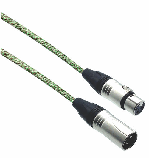 American Recorder Technologies Designer Series XLR Microphone Cable with Jungle Design Protective Sleeve