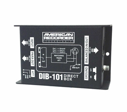 American Recorder Technologies AMERICAN RECORDER DIB-101 Passive Direct "DI" Box