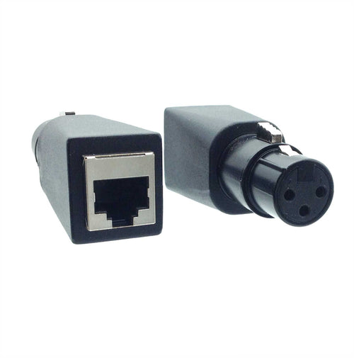 American Recorder Technologies AMERICAN RECORDER DMX 3 Pin XLR Female to RJ45 Female Adapter