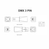 American Recorder Technologies AMERICAN RECORDER DMX 3 Pin XLR Female to RJ45 Female Adapter, view 4