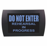American Recorder Technologies AMERICAN RECORDER - "DO NOT ENTER Rehearsal in Progress" LED Lighted Sign, view 2