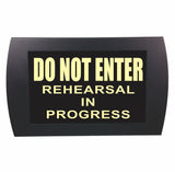 American Recorder Technologies AMERICAN RECORDER - "DO NOT ENTER Rehearsal in Progress" LED Lighted Sign, view 4