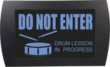 American Recorder Technologies AMERICAN RECORDER "DRUM LESSON IN PROGRESS" LED Lighted Sign, view 2