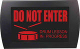 American Recorder Technologies AMERICAN RECORDER "DRUM LESSON IN PROGRESS" LED Lighted Sign, view 3